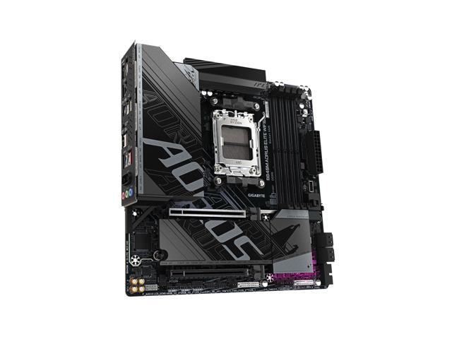 GIGABYTE B840M AORUS Elite WIFI6E AMD Socket AM5, M-ATX, DDR5, 2X M.2, PCIe 4.0, USB-C, USB 3.2 Gen 1, WIFI6E, 2.5GbE LAN, EZ-Latch