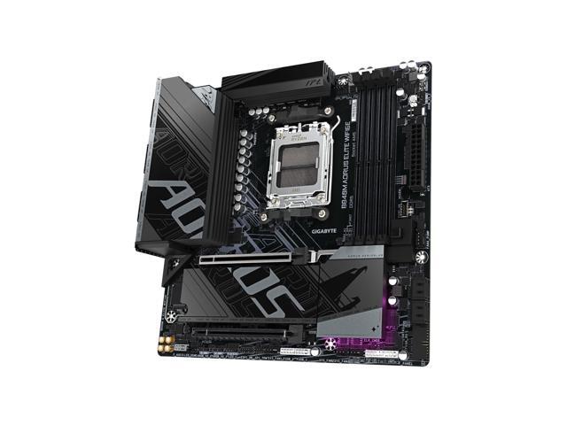 GIGABYTE B840M AORUS Elite WIFI6E AMD Socket AM5, M-ATX, DDR5, 2X M.2, PCIe 4.0, USB-C, USB 3.2 Gen 1, WIFI6E, 2.5GbE LAN, EZ-Latch