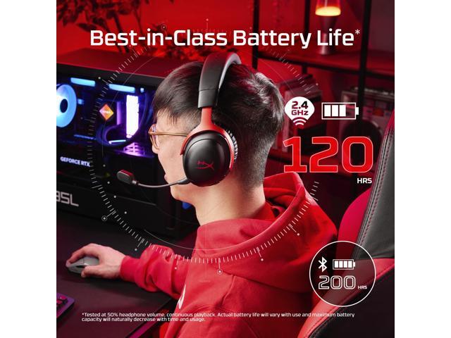 HyperX - Cloud III S Wireless Gaming Headset for PC, PS5, PS4, Nintendo Switch, Mac, and Mobile - Red/Black - image 10