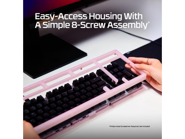 HyperX - Origins 2 1800 Wired Mechanical Linear Red Switch Gaming Keyboard with RGB Back Lighting - Black - image 8