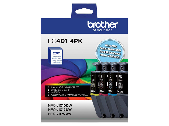 Genuine LC4014PKS Standard Yield 4-Pack Ink Cartridges Includes 1 Cartridge Each of Black, Cyan, Magenta and Yellow