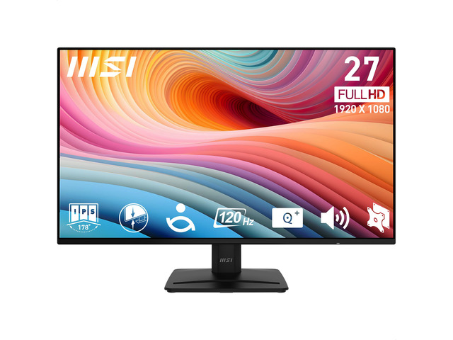 PRO MP271A E2 27-inch IPS 1920 x 1080 (FHD) Gaming Office Monitor, 120Hz, Free-Sync, HDMI, DisplayPort, VGA Port, VESA Mountable, Tilt, Speaker,...