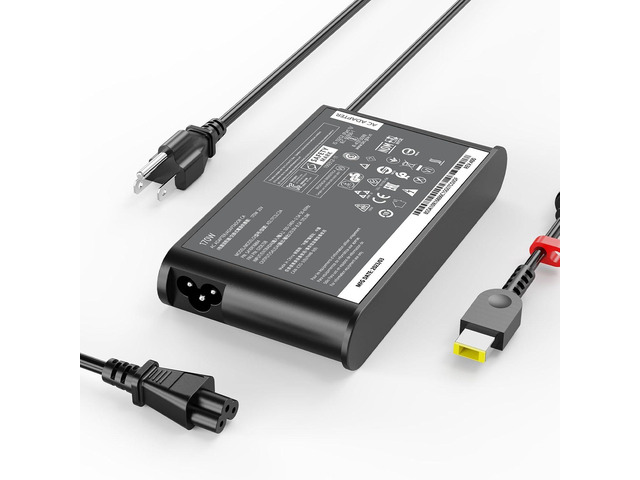 HNHTKJ 170W Charger Fit for Lenovo Legion Slim 5, Yoga Pro 9i, ThinkPad P1 P16 P16v, IdeaPad Pro 5, LOQ Gaming 15APH8 6IRH8 15IRX9, ADL170SCC3A...