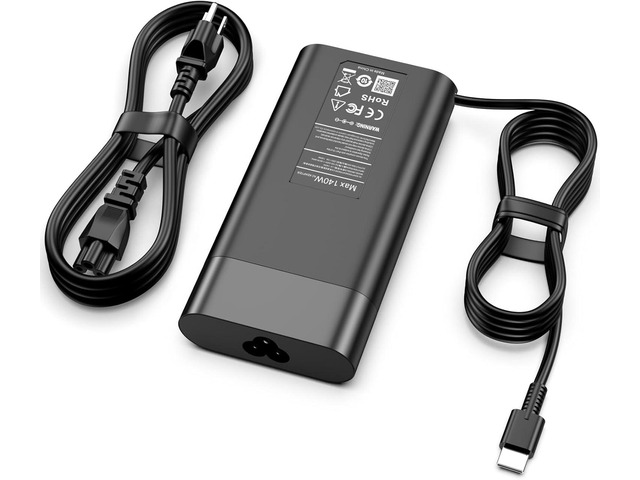 140W USB C Charger Compatible with HP ZBook 8 G1i 16 Mobile Workstation PC, ZBook Ultra G1a Next Gen AI Mobile Workstation, Omen Transcend Laptop...