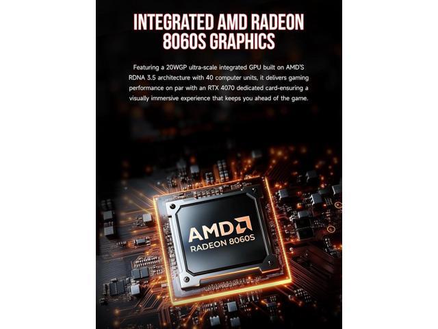 GMKtec EVO-X2 AI Mini PC Ryzen Al Max+ 395 (up to 5.1GHz) Mini Gaming Computers, 96GB LPDDR5X 8000MHz (12GB*8) 1TB PCIe 4.0 SSD, Quad Screen 8K...