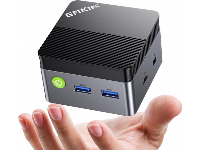 GMKtec G5S Mini PC Intel N5095 8GB LPDDR4 128GB SSD Desktop Computer Portable Micro Pocket PC Size, Dual HDMI Ports, USB-C Power Supply,.