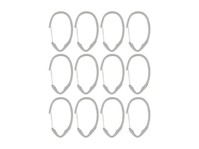 Utopia Alley Rust-Proof Zinc Shower Curtain Hooks with Clasp Closure, Shower Hooks Hangers for Bathroom, Kitchen Utensils, Curtains, Clothing,...
