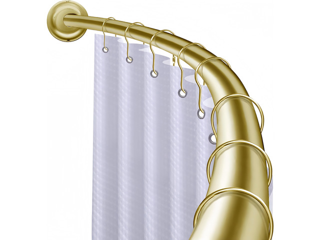 Utopia Alley Signature Aluminum Series Curved Shower Curtain Rod - Rustproof Aluminum Wall Mount Rod, Adjustable 45 to 72 Inch, Adds Up to 8 Inches...