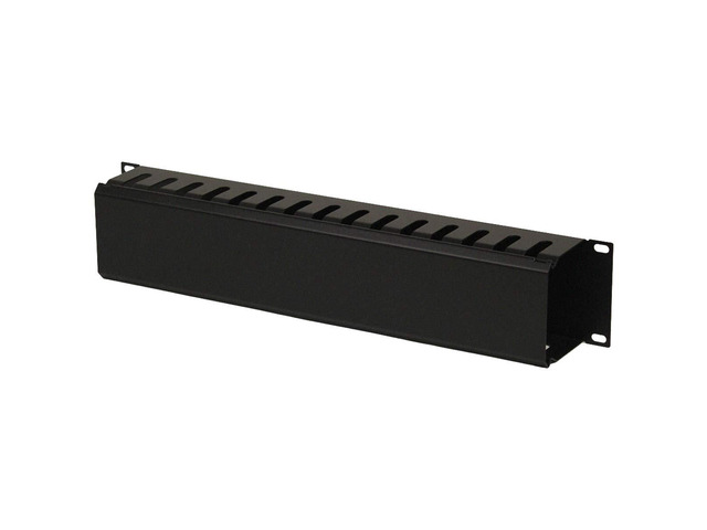 2U Metal Rack Mount Horizontal Cable Manager Duct Raceway for 19 Inch Server Rack