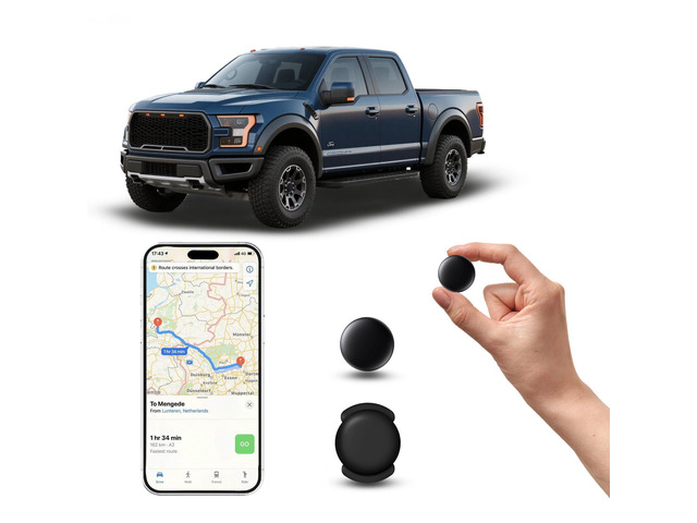 Mini GPS Tracker for Vehicles Hidden Magnetic Car Tracker Device, Real-Time GPS Tracking for Kids, Car, Pets, No Monthly Fee, Works with Apple...