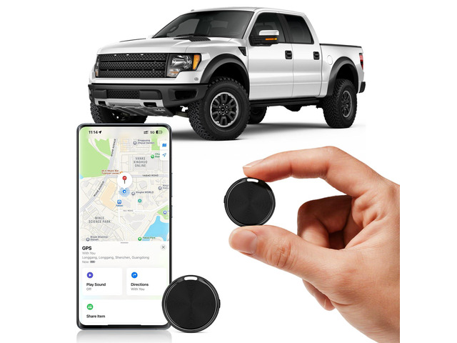 Mini Tracker for Vehicles-Car Tracker Device Hidden for Vehicles, Real-Time Tracking for Kids, Car, Pets, Works with Find My, No Monthly Fee or...