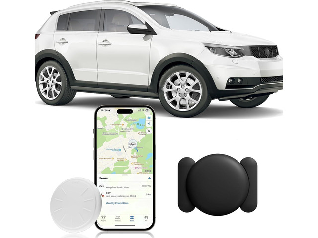 Mini GPS Tracker for Vehicles,1PCS No Monthly Fee Real Time Car GPS Tracker Work with Apple Find My(iOS Only),Mini Hidden Car Tracker with Magnetic...