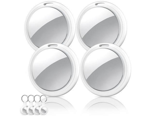 Air Tracker Tags-4 Pack, Item Finders Works with Apple Find My(iOS Only), Air Tracker Tags with 4 Case, Bluetooth Tracker Keys Finder and Item...