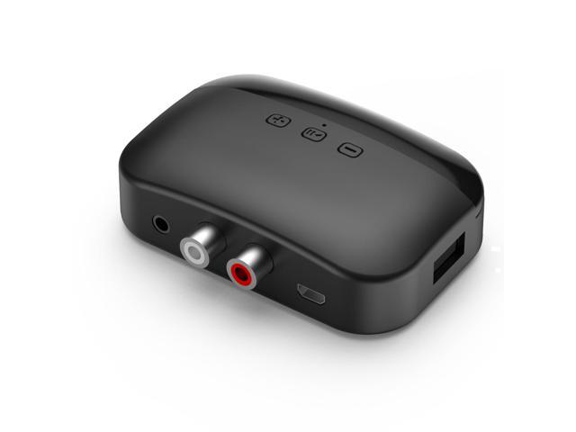 Bluetooth 5.0 Receiver for Home Stereo Adapter for HiFi Music Streaming, Wired Speakers, NFC Connectionwith AUX 3.5mm/RCA, Long Range,Low Latency...