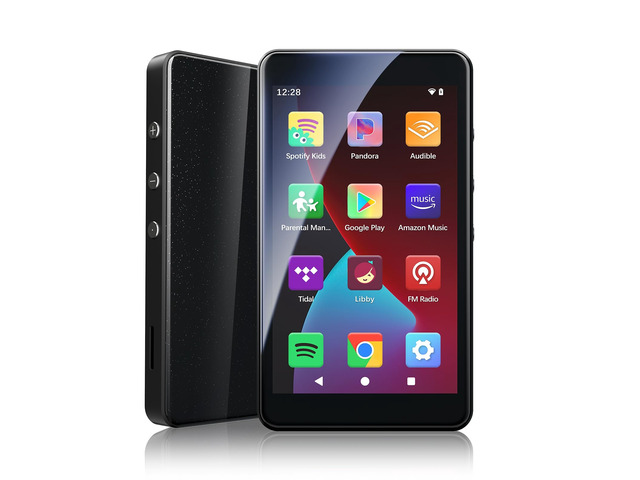 MP3 Player with Bluetooth 5.0 and WiFi, Android 14 System with Spotify, Audible and Play Store, 4'' Touch Screen, 40-Hour Battery Life, Parental...