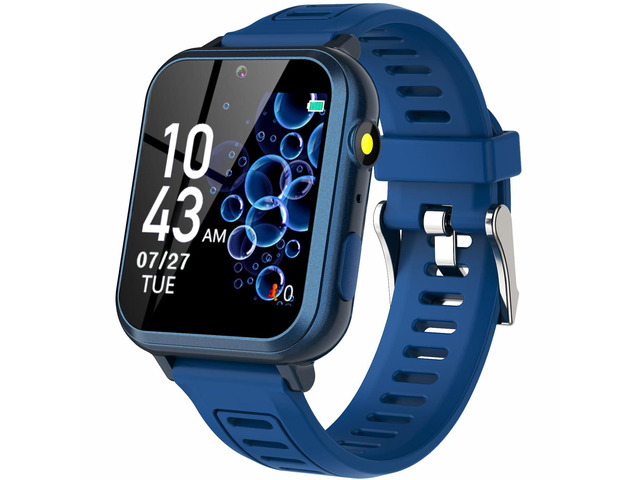 Smart Watch for Kids with 24 Puzzle Games HD Touch Screen Camera Video Music Player Pedometer Alarm Clock Flashlight 12/24 hr Kids Watches Gift for...