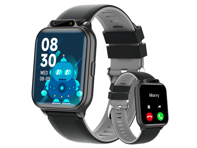 Smart Watch for Kids, 1.85' Fitness Tracker with Heart Rate, Sleep Monitor, IP68 Waterproof Smartwatches with Video Music, Pedometer, Game, NO...
