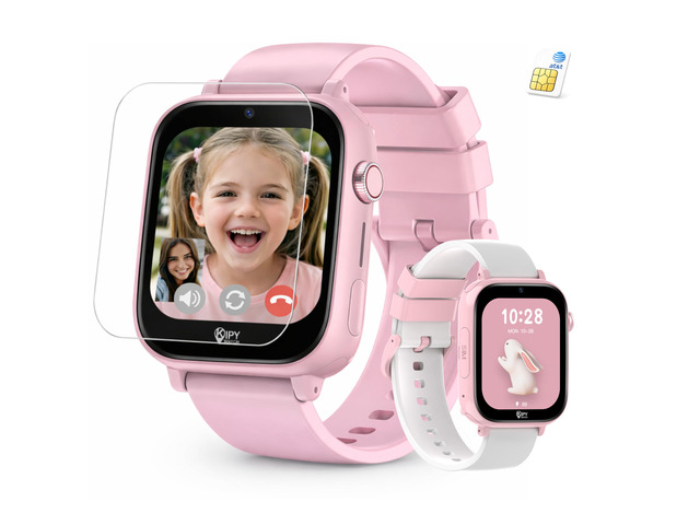 Kipywatch Smart Watch for Kids - Kids Watch with GPS Tracker, Safe Zones Alert Camera, Voice & Video Call, School Mode Parental App, Subscription...