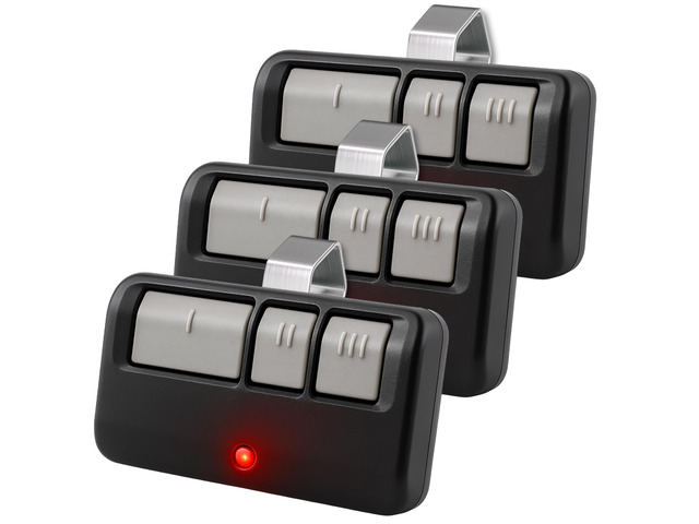 3X Door Opener Remote for LiftMaster Chamberlain Craftsman 3-button universal replacement for 893LM, 893MAX, 891LM, 371LM, 373LM, 971LM and 973LM,...