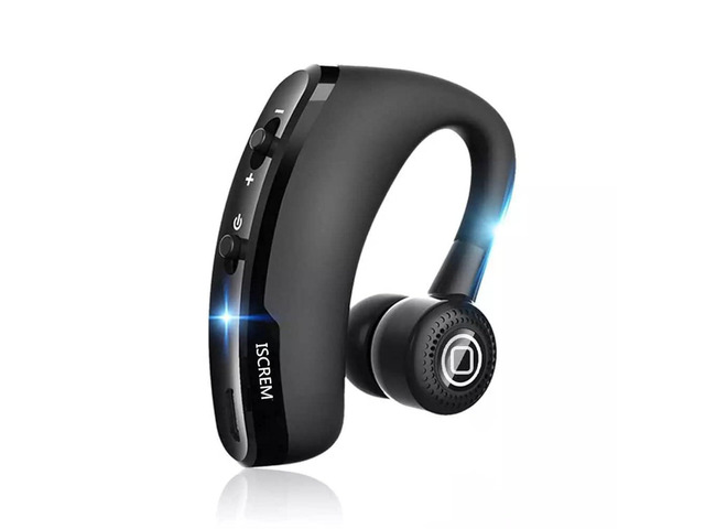 ISCREM Bluetooth Headset Wireless Business Single earpiece Voice Answer in Ear Earbuds for Trucker Driving Running 10 Hour Battery Noise Cancelling...