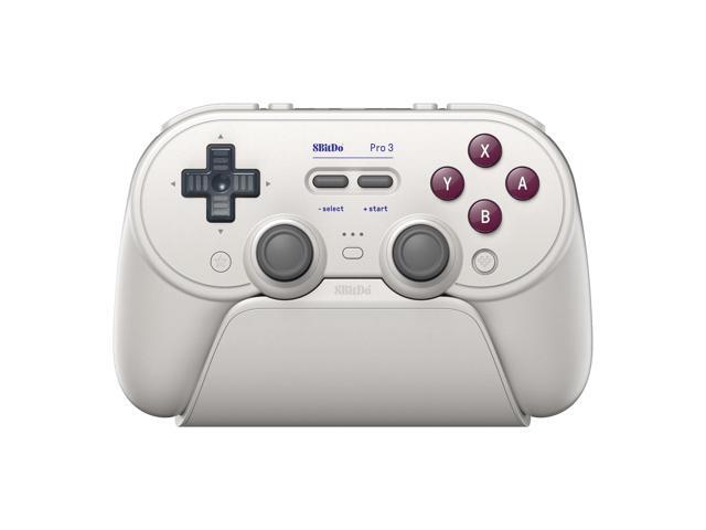 8BitDo Pro 3 Bluetooth Controller with TMR Joysticks, Swappable ABXY Buttons, Hall Effect Triggers, Charging Dock, G Classic for Nintendo...