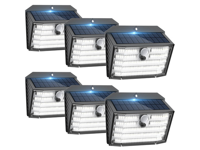 Solar Motion Lights Outdoor, Ultra Bright Solar Fence Lights with Motion Sensor, IP65 Waterproof Security Light 3 Modes, 270Â° Lighting Angle, Wall...