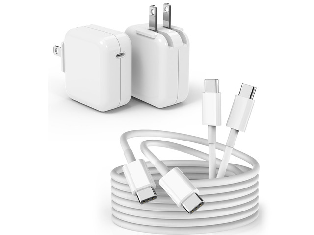 USB C Charger for MacBook Air MacBook Pro 13 14 15 16 inch,M1 M2 M3 Apple Laptop Charge,2Pack 30W USBC Power Adapter,Compatible with iPhone...