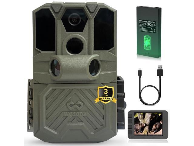 Rechargeable Trail Camera (Non-Cellular, Non-WiFi),40MP 2K Game Cam with 2200mAh Lithium Battery(Special Note: Remove Battery to Charge Separately)