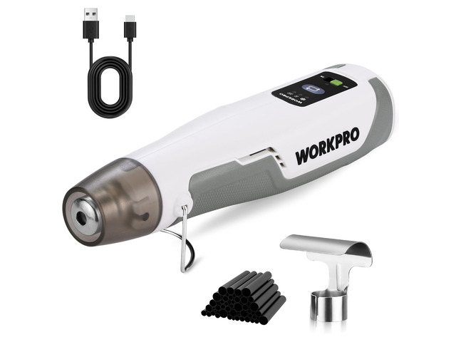 7.2V Cordless Mini Heat Gun, 1.5s Fast Heating 3 Temp Settings (Cool/572°F/842°F), 4000mAh Battery, USB-C Charging Cable Included, For DIY Crafts