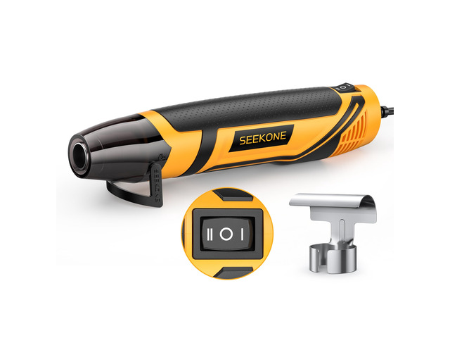 350W Mini Heat Gun with 2-Temp Settings 842 & 500 Heat Up to 842, PA6+30GF Material, Lightweight 380g, Overheat Protection with a Reflector...