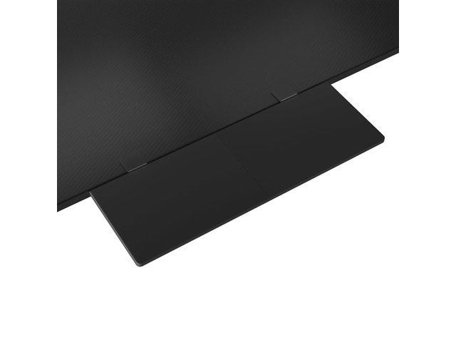Ergonomics Desk Extender Tray, 27.2 x 9.5 Inch, Black Carbon Fiber 90° Foldable Keyboard Tray Platform, Table Mount Arm Rest Shelf, Clamp on...
