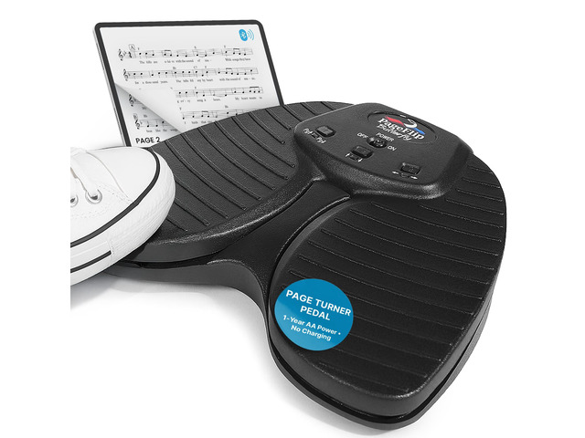 Butterfly Bluetooth Page Turner Pedal Silent, Rugged Foot Pedal Page Turner for iPad, Android & PC Hands-Free Sheet Music Control Works with...