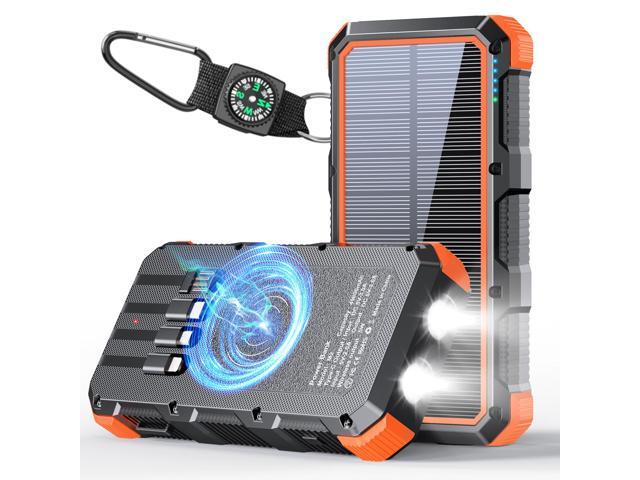 Solar Charger Power Bank 49800mAh Wireless Charger QC 3.0 Fast Charging Power Bank 8 Outputs 4 Inputs Solar Portable Charger Compatible with All...