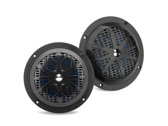 5.25 Inch Dual Marine Speakers - 2 Way Waterproof and Weather Resistant Outdoor Audio Stereo Sound System with 100 Watt Power, Polyprone Cone and...