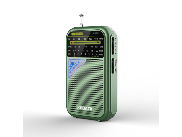 D221 NOAA Weather Radio Portable AM FM Shortwave Radio Receiver 2AA Battery Operated, Transistor Radio with Excellent Reception for Emergency,...