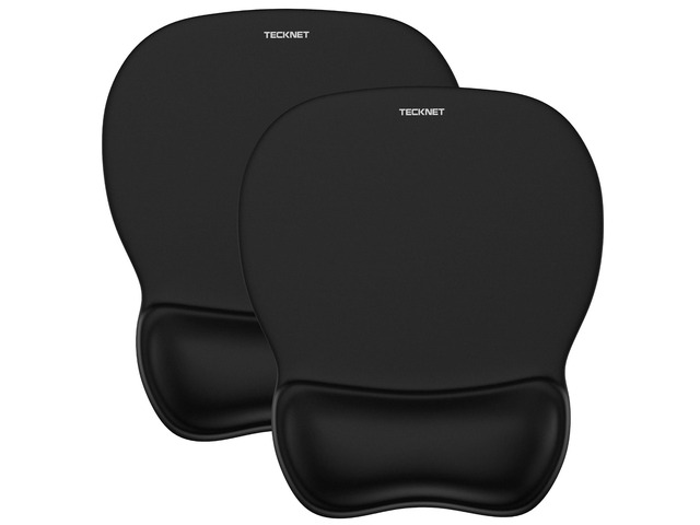 2 Pack Gel Ergonomic Mouse Pad with Wrist Rest, Non-Slip PU Base Comfortable Gel Cushion, Pain Relief, Smooth and Waterproof Surface, Mouse Pad...