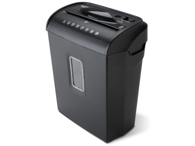 AU608MB High-Security 6-Sheet Micro-Cut Paper Credit Card Shredder with 3.5-Gallon Wastebasket, 4-Minute Continuous Running Time, Security Level P-4