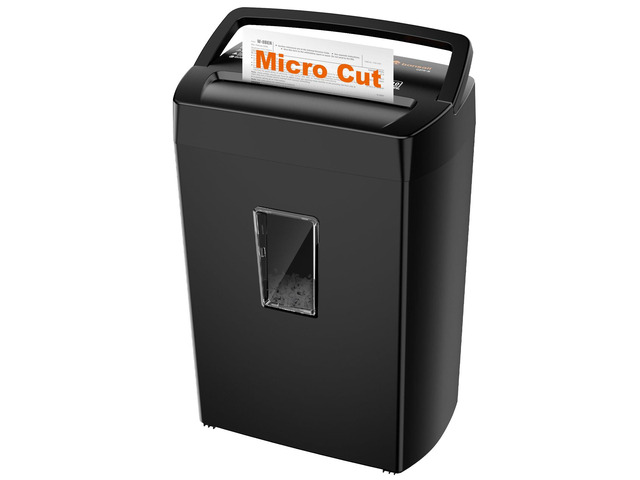 Micro Cut Paper Shredder, 10-Sheet, Home Office, 5.5-Gallon bin P-4 Security Level,Shreds Credit Cards, Staples and Paper Clips, 5-minute Run...