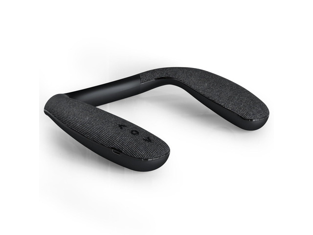 Neckband Bluetooth Speakers, Wireless Wearable Neck Speakers V-908(Black) BT5.3/Built-in Mic /12H Playtime/Type-C, TFCard Slot, 3D Stereo Sound,8 OZ