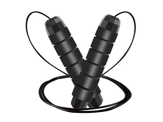 Rope, Adjustable Jump Ropes for Fitness for Women Men and Kids Tangle-Free Rapid Speed Jumping Rope Cable with Ball Bearings Exercise & Slim Body at...