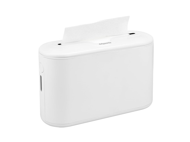Multifold Paper Towel Dispenser Countertop, White Commercial Hand Towel and Napkin Holder, Non-Slip ABS Base, Fits Trifold, C-Fold and Z-Fold Towels
