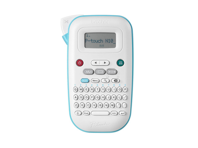 P-Touch PT-N10 Personal Handheld Label Maker, Portable and Prints, P-Touch Btag ~½ (12mm) Wide Color Personalized Label Tapes
