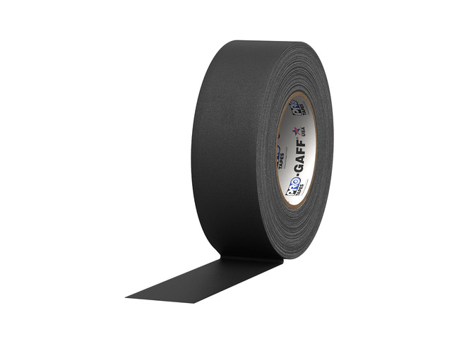 Gaffer Gaffers Tape, 2 in x 55 yd, Black