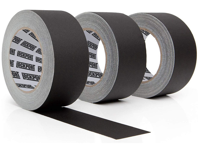 Black Gaffers Tape 2 inch x 30 Yards - 3 Pack Pro Black Gaff Tape - No Residue, Water Resistant, Non-Reflective, Easy Tear - Photography, Filming,...