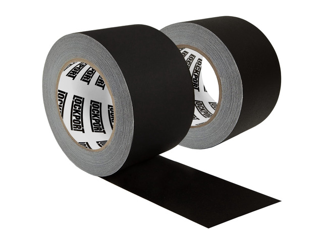 Black Gaffers Tape 3 inch x 30 Yards - 2 Pack Pro Grade Matte Gaff Tape Extra-Wide, No Residue, Water Resistant, Non-Reflective, Easy Tear -...