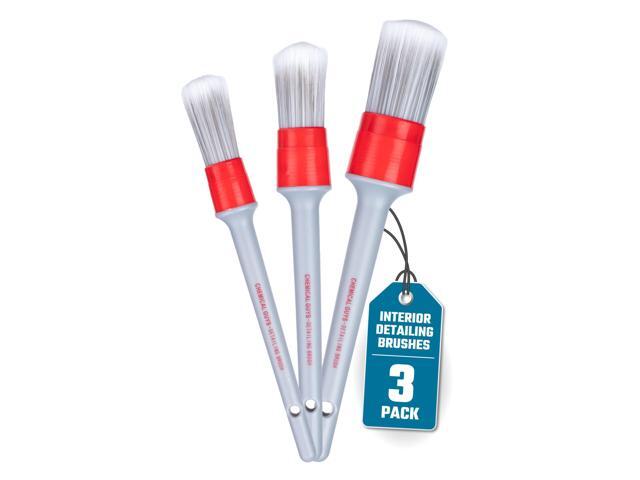 Chemical Guys, All in the Details Interior Detailing Brush Set, 3-Piece