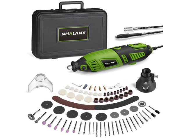 180W Rotary Tool Kit, 1.5-Amp 6 Variable Speed with Flex Shaft, 8000-32000RPM Multi-Tool& 139pcs Accessories Kit, Power Multiuse Set Prefect for...