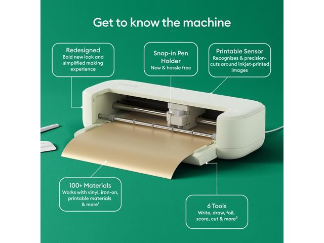 Cricut Explore 5 Essentials Machine Bundle with Rainbow Smart Vinyl & Iron-On Sheets - DIY Cutting Machine for Decals, Stickers, HTV & Custom Crafts