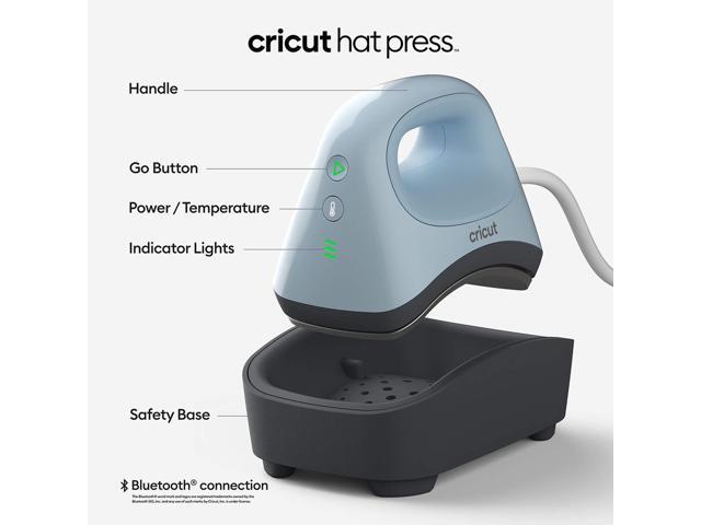 Cricut Hat Press Heat Press Machine with 12 Hat Blanks