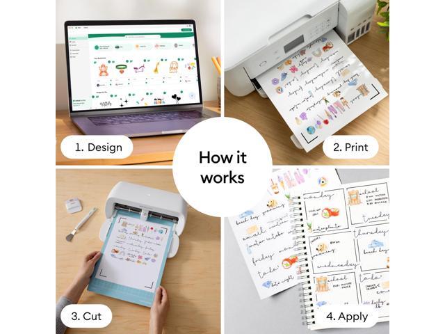 Cricut 8.5' x 11' White Printable Vinyl Sheets 25 Count